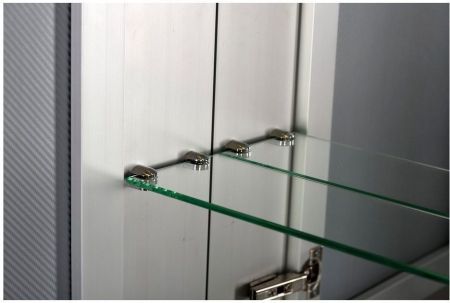 Зеркальный шкаф De Aqua Алюминиум 50 AL 501 050 S серебро