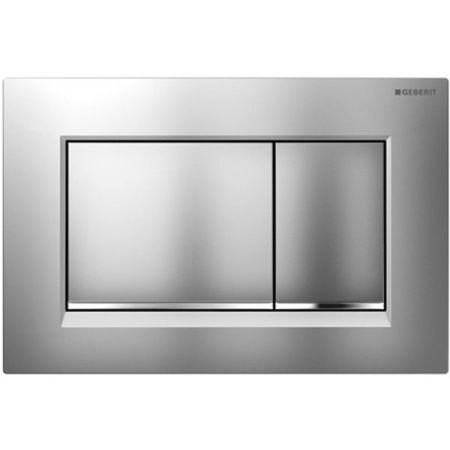 GEBERIT (*Sigma30) Клавиша двойного смыва, хром матовый/хром глянцевый GEBERIT (*Sigma30) Клавиша двойного смыва, хром матовый/хром глянцевый