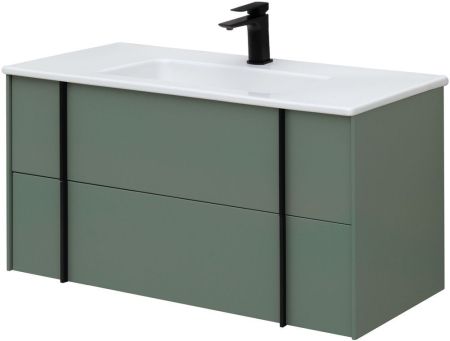 Тумба под раковину Allen Brau Reality 100 1.32007.CGM олива матовый, артикул 1.32007.CGM