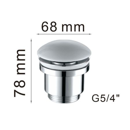 Донный клапан Haiba HB64-8, белый