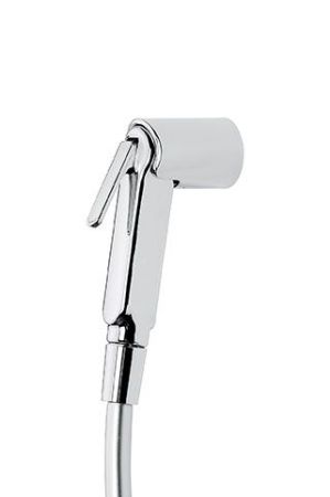 Emmevi, круглая лейка гигиенического душа с держателем ABS и шлангом из ПВХ, цвет хром