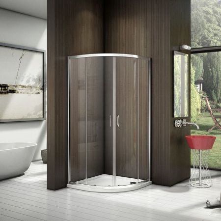 Душевой уголок Good Door Latte R-80 80x80 профиль Белый стекло прозрачное, артикул ЛА00001