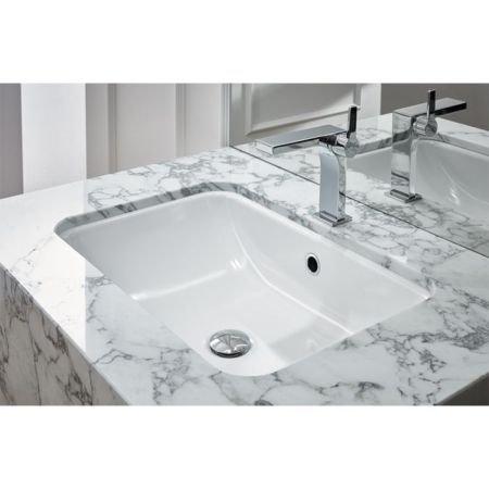 BETTEONE Раковина встраиваемая под столешницу 587х408х130 мм, с шумоизоляцией без отв.под смесит. с переливом., артикул A136-000