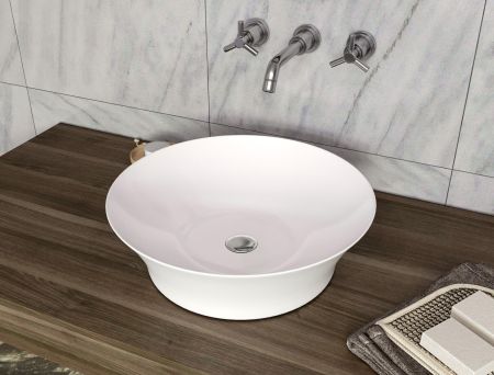 Раковина накладная Allen Brau Liberty 40 4.32002.20 белый глянец, артикул 4.32002.20