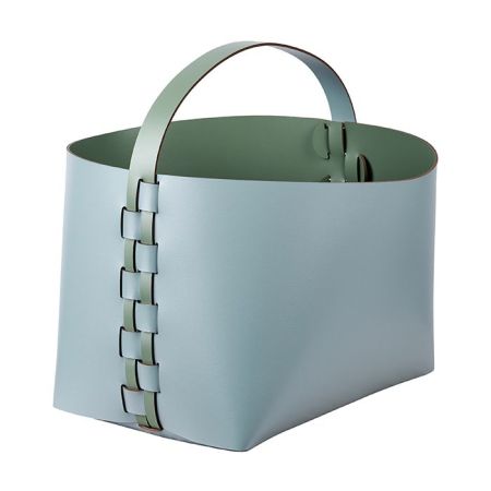 ADJ Корзина Helena, 35x30xH26 см., цвет: небесный/эвкалипт, артикул 3626.50/60