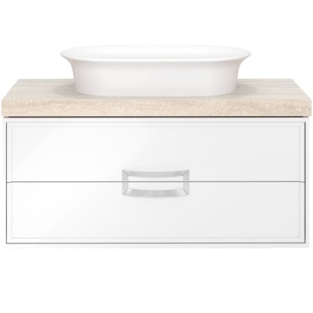 Тумба CANALETTO подвесная с ящиками 100, белая матовая, артикул CN.100\M