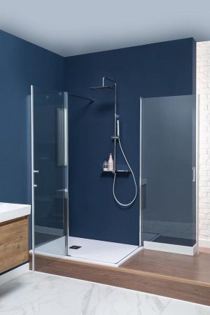 Душевая дверь Aquanet Cinetic AE12-N-80H190U-CT 800, прозрачное стекло, артикул AE12-N-80H190U-CT