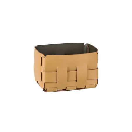 ADJ Корзинка Mini Bottega, 12x19xH13 см., цвет: горчичный/оливковый, артикул 1012.40/55