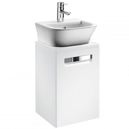 Тумба под раковину ROCA GAP ORIGINAL 44,5 ZRU9302880 (подвесная, белый глянец), шт, артикул ZRU9302880