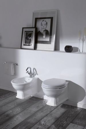 Olympia Impero Style, подвесное биде c крепежом, 53x39 см, цвет белый глянцевый, артикул IMP220101