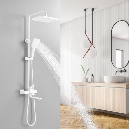 Душевая система Shevanik S6136C, белый