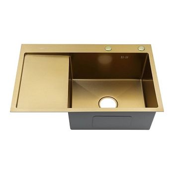 Мойка для кухни Fmark FSC6550C-R, матовое золото