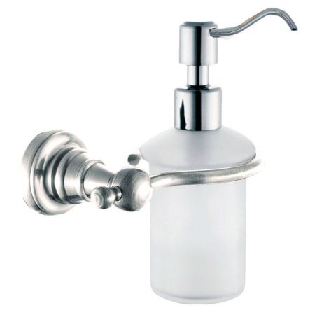 Диспенсер DIAMOND стеклянный для мыла, настенный, 133x196 мм, хром, Sapho, артикул 1317-19