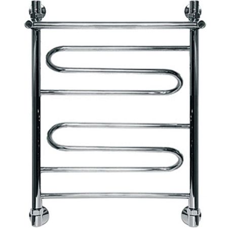 Водяной полотенцесушитель Ника Curve ЛZ/ВП 60x60 с полкой Хром, артикул Водяной ЛZ/ВП 60x60 см