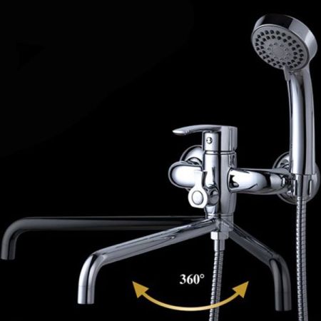 Смеситель для ванны D&K Valerius Rhein DA1363301 универсальный Хром, артикул DA1363301