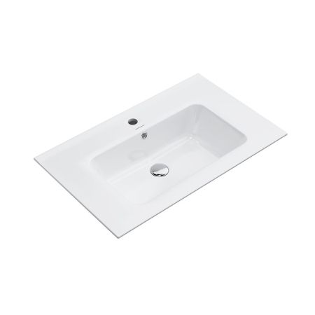 Раковина PIANO подвесная/мебельная 75, белая глянцевая, артикул PI.wb.75