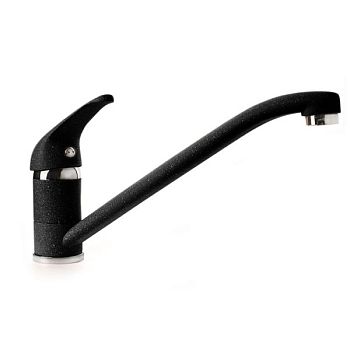 Смеситель для кухни GranFest 1023, черный