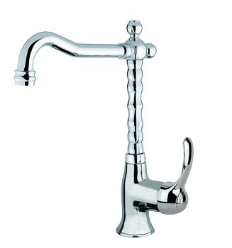 Fiore Jafar, однорычажный смеситель для раковины (излив 19 см), без донного клапана, цвет хром