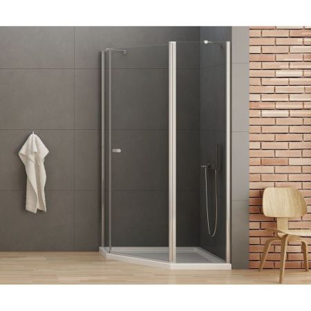 Душевое ограждение NEW TRENDY NEW SOLEO  100x80x195 K-0608 (хром), артикул K-0608