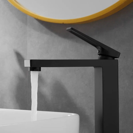 Смеситель для раковины Shevanik S6811H, черный, артикул S6811H