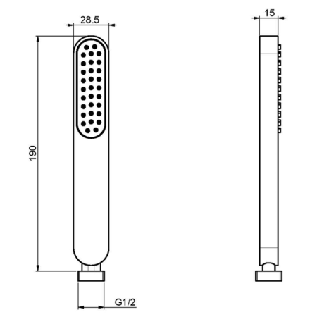 FIMA|Carlo Frattini Wellness Ручной душ, цвет хром, артикул F2406CR