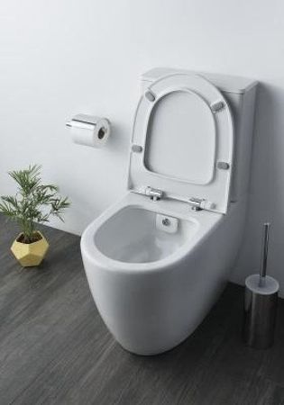 Sento Rim-ex напольный унитаз open back, сиденье тонкое с микролифтом, артикул 9830B003-7204