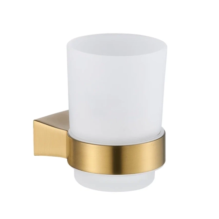 Стакан для ванной комнаты Shevanik SG5712G, золотой сатин, артикул SG5712G