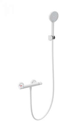 Смеситель для душа с термостатом WONZON & WOGHAND INN 5, Белый матовый (WW-B2063-A-MW), артикул WW-B2063-A-MW