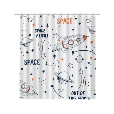 Штора для ванной комнаты FIXSEN DESIGN FX-2508, разноцветный, артикул FX-2508