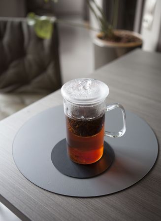 ADJ Круглый плейсмат, D40 см., цвет: белый/панна котта, артикул 0003.10/16