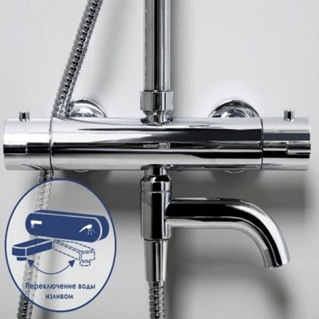 Душевая система WasserKRAFT Thermo A18801 с термостатом Хром