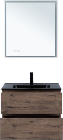 Тумба под раковину Aquanet Алвита New 70 2 ящика, дуб веллингтон табак, артикул 00334185