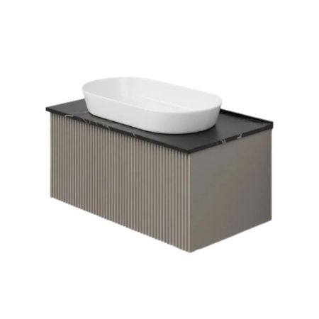 Тумба под раковину подвесная La Fenice Terra FNC-01-TER-C-80, бежевая, артикул FNC-01-TER-C-80