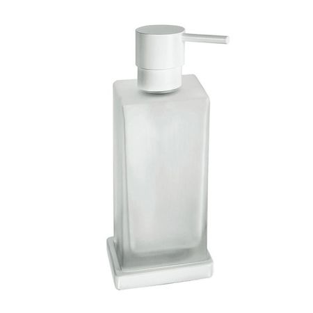 Colombo Look Дозатор для жидкого мыла настольный, цвет: белый матовый/матовое стекло, артикул B9317.BM-VAN
