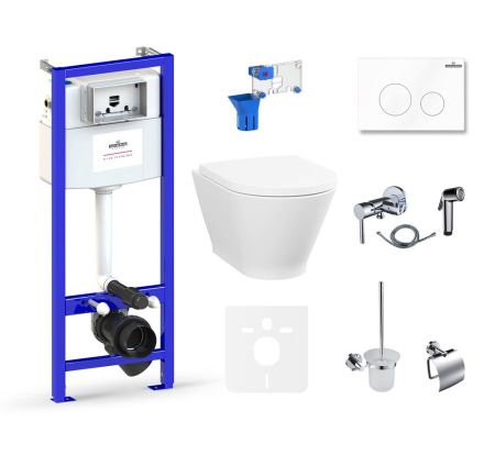 Комплект 10 в 1 Lavinia Boho Elegant Rimless 75110801, премиум с пластиковой клавишей, артикул 75110801