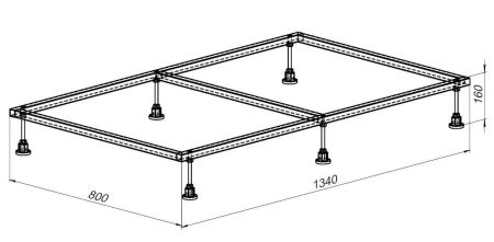 Каркас для поддона Allen Brau 140х90 8.00006, артикул 8.00006