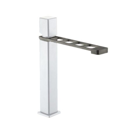 Смеситель для раковины Webert ONE-X OX830402741, белый/сталь, артикул OX830402741