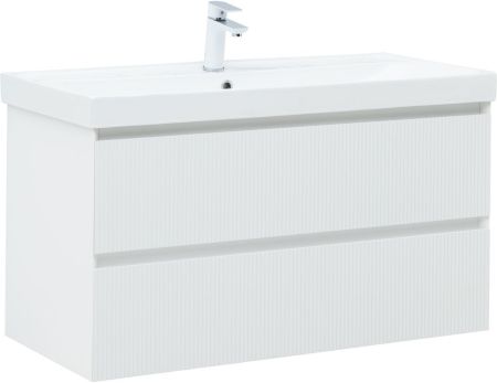 Тумба под раковину Aquanet Альтера 100 белый матовый, артикул 00337157