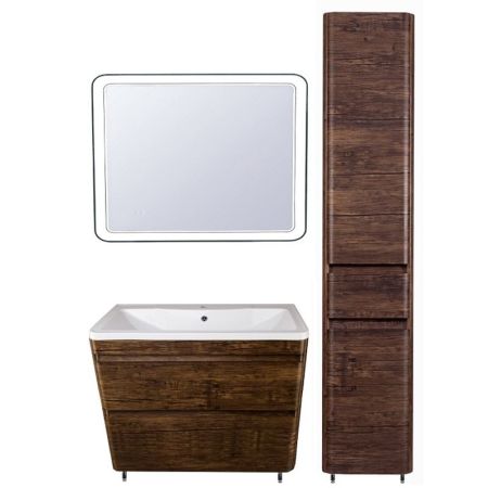 Тумба напольная "Атлантика 90", Люкс старое дерево, PLUS, артикул СС-00002211