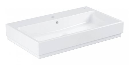 Раковина GROHE Cube Ceramic, подвесная 80 см, альпин-белый (3946900H), артикул 3946900H