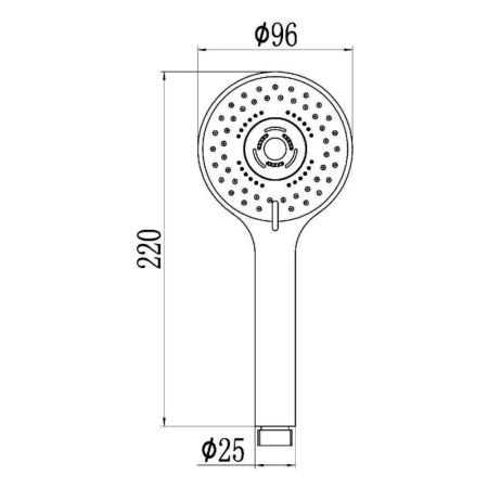 Душевая лейка Savol S-OPA004. хром, артикул S-OPA004