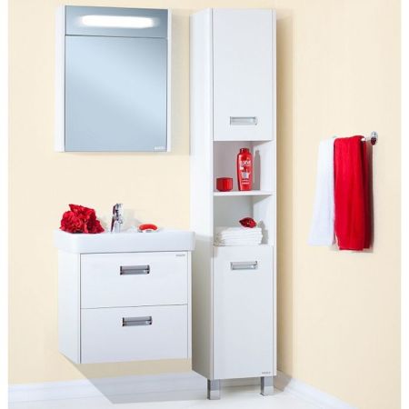 Тумба под раковину Бриклаер Палермо 60 подвесная Белая, артикул 4627125413094