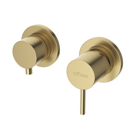 Встраиваемый однорычажный смеситель на 3 выхода CEZARES LEAF-VDIM3-L, артикул LEAF-VDIM3-L-MM