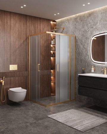 MOLVENO-AH-21-90+20-P-BORO Душевой уголок, артикул MOLVENO-AH-21-90+20-P-BORO