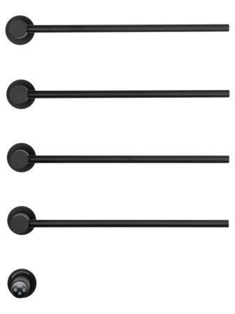 Полотенцесушитель электрический встраиваемый WONZON & WOGHAND MÜNCHEN, Черный матовый (WW-A354-MB), артикул WW-A354-MB