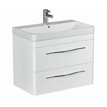 Тумба под раковину подвесная Velvex Jill tp.JIL.9595.80.2Y белый матовый, 80 см