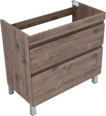 Тумба под раковину Aquanet Нота New 90 напольная, дуб веллингтон табак