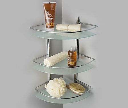 Стеклянная полка WasserKRAFT K-3133 Хром