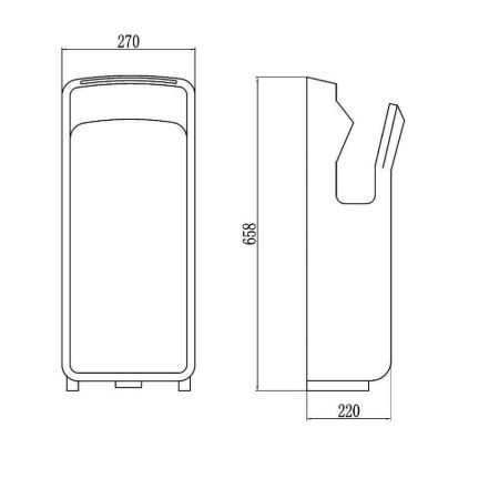 Сушилка для рук Savol S-CF8621-1, белый, артикул S-CF8621-1