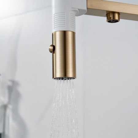 Смеситель для кухни Rose R958G, золотой сатин